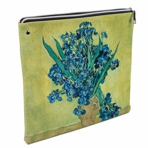Vincent van Gogh-inspired Blue Iris art- Zip Pouch